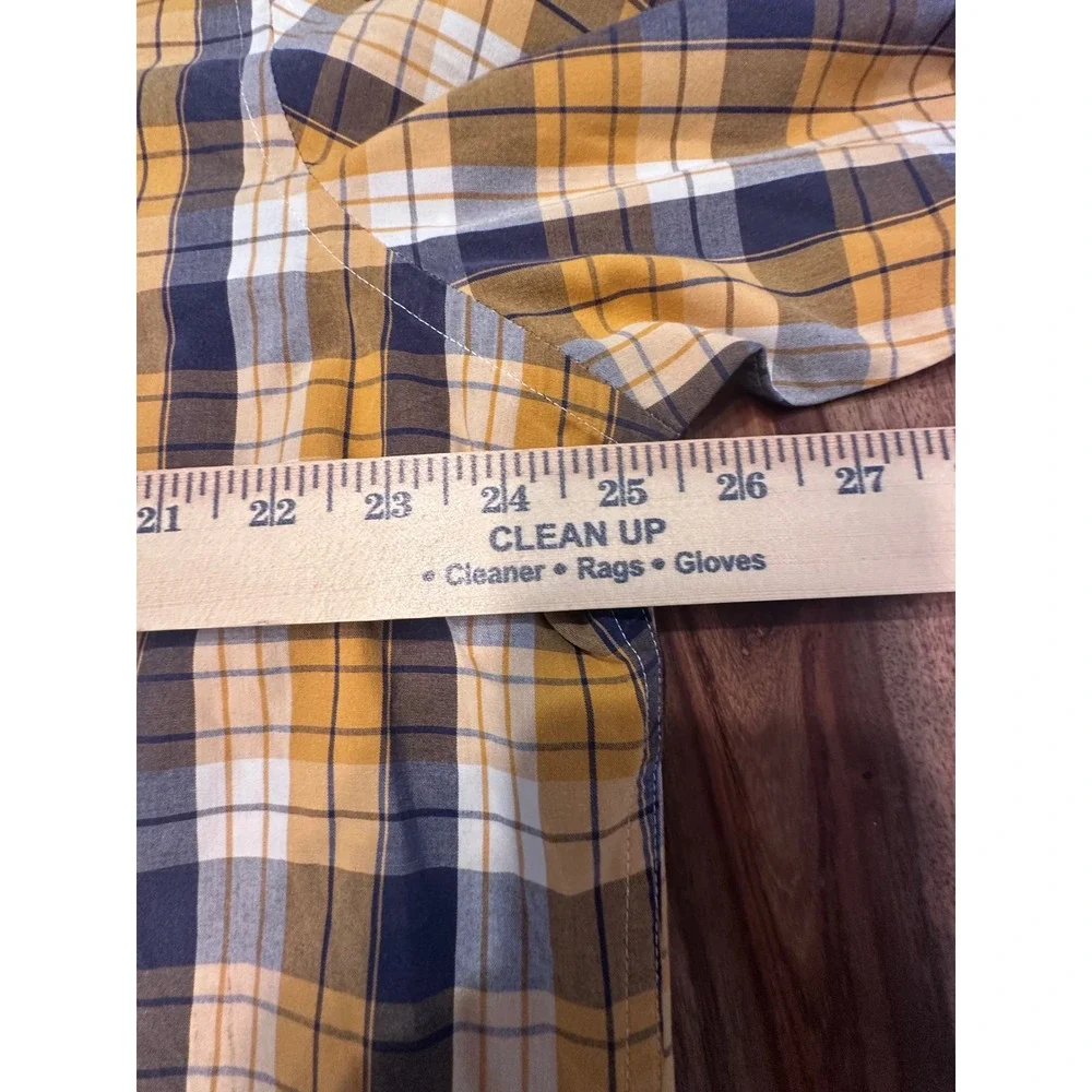 Banana Republic Soft Wash Button‎ Down Shirt Mens XL Plaid Long Sleeve Casual